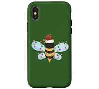 Christmas Honey Bee String Lights For Beekeeper & Bee Lover Carcasa para iPhone X/XS