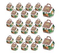 Christmas House Boxes, House Cardboard Boxes, Holiday Pastry Boxes, Christmas Cookie Packaging, Cupcake House Treat Boxes, Cardboard Treat Boxes, Christmas Goodie Boxes, Cookie Packaging for Holidays