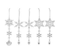 Christmas Icicle Ornaments - 18pc Clear Acrylic Tree Hanging Decor