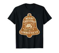 Christmas in Connecticut - Adorno de Campana para Camisa Camiseta