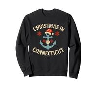 Christmas in Connecticut - Camisa náutica con Ancla de Papá Noel Sudadera