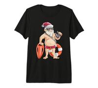 Christmas In July - Camiseta Divertida de Papá Noel Floatie Summer Camiseta Premium