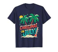 Christmas in July - Fun Family Beach Vacation Summer Xmas Camiseta