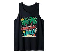 Christmas in July - Fun Family Beach Vacation Summer Xmas Camiseta sin Mangas
