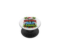 Christmas in July Squad Tropical Summer New Year Design PopSockets PopGrip Adhesivo