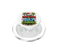 Christmas in July Squad Tropical Summer New Year Design PopSockets PopGrip para MagSafe