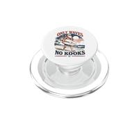Christmas in July Surfing Santa Beach Only Waves no Kooks PopSockets PopGrip para MagSafe