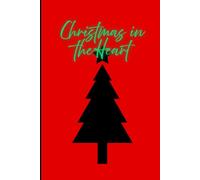 Christmas in the Heart Notebook Red Cover with Black Tree Design: Christmas Collection
