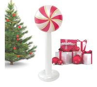 Christmas Inflatables - Giant Lollipop Decoration, Large Inflatable Candy Ornament for Indoor/Outdoor | Fun Holiday Balloon Prop for Yard, Porch, Garden, Lawn, Party, Front Door Christmas Decorations