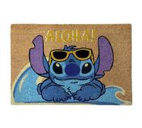 Christmas Inspirations Disney - Felpudo de coco Stitch Aloha 40 x 60 cm, para interior y exterior