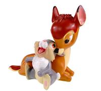 Christmas Inspirations Figura de jardín de Bambi y aldaba 28 x 27 cm, resistente a la intemperie, decoración de Disney, estatua de poliresina para jardín y hogar, atraerá todas las miradas para los