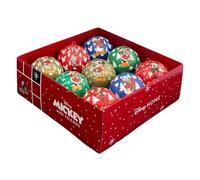 Christmas Inspirations Juego de 9 bolas de Navidad de Mickey de 75 mm, con licencia oficial de Disney, bolas decorativas de colores para árbol de Navidad y regalo festivo