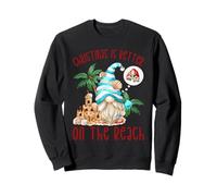 Christmas Is Better On The Beach Funny Xmas GNOME Sudadera