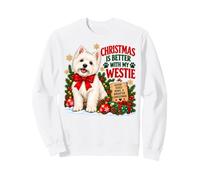Christmas Is Better with My Westie Holiday Terrier Joy Sudadera
