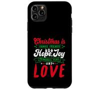 Christmas Is Family, Friends Love Memories Funny Xmas Carcasa para iPhone 11 Pro MAX