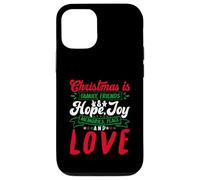Christmas Is Family, Friends Love Memories Funny Xmas Carcasa para iPhone 12/12 Pro