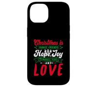 Christmas Is Family, Friends Love Memories Funny Xmas Carcasa para iPhone 14