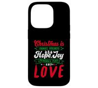 Christmas Is Family, Friends Love Memories Funny Xmas Carcasa para iPhone 14 Pro