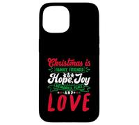 Christmas Is Family, Friends Love Memories Funny Xmas Carcasa para iPhone 15