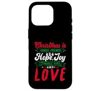 Christmas Is Family, Friends Love Memories Funny Xmas Carcasa para iPhone 16 Pro