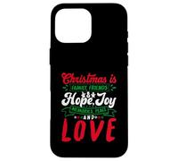 Christmas Is Family, Friends Love Memories Funny Xmas Carcasa para iPhone 16 Pro MAX