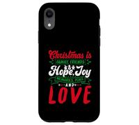 Christmas Is Family, Friends Love Memories Funny Xmas Carcasa para iPhone XR