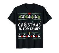 Christmas is For Family Jolly Holiday Gifts For Family Party Camiseta