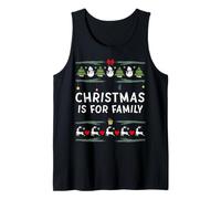 Christmas is For Family Jolly Holiday Gifts For Family Party Camiseta sin Mangas