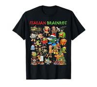 Christmas Italian Brainrot Meme Characters Xmas Gen Z Kids Camiseta