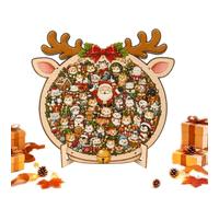 Christmas Jigsaw Puzzles - Wooden Funny Animal Interactive Toys | Winter Puzzles Christmas Toys Set for Boys Girls Adults Holiday Birthday Home Decor Party Favors Stocking Stuffers