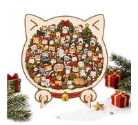 Christmas Jigsaw Puzzles - Wooden Funny Animal Interactive Toys | Winter Puzzles Christmas Toys Set for Boys Girls Adults Holiday Birthday Home Decor Party Favors Stocking Stuffers