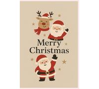 Christmas Journal 6x9 - Cute Santa & Reindeer Design | 160 Page Holiday Notebook for Daily Writing, Notes & Gift Giving