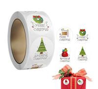 Christmas Labels Rollo,Rollo De Etiquetas De Navidad De Invierno Para | Pegatinas Decorativas Para Envoltorio Regalos, Tarjetas De Felicitación, Scrapbooking, Bolsas De Regalo, Postales