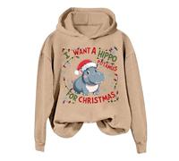 Christmas Lady I Want To Do A Hippo With A Hoodie All The