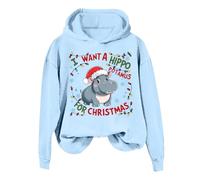 Christmas Lady I Want To Do A Hippo With A Hoodie All The