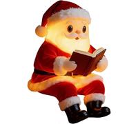 Christmas Lamp - Santa Claus Reading Book Night Light, Christmas Bedside Lamp for Kids Bedroom, Tap Control Nursery Light for Baby, Toddler, Girls and