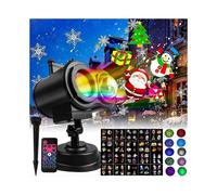 Christmas Laser Projector Outdoor Indoor with 16 Patterns 7 Party in 1 Waterproof with Remote Control for Indoor Outdoor Party Christmas