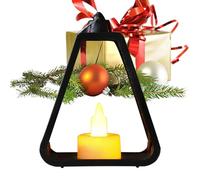 Christmas LED Candle Lights, Farmhouse Lantern Decor, Flickering Flameless Glow, Warm Ambient Illumination, Night Lights for Dining Tables, Porch, Garden, Yard, Corridor, Living Room, Bedroom