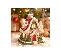 Christmas LED incense burner, gingerbread house shape, Christmas village with light