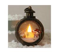 Christmas Led Lantern Light,small Portable Flameless Lantern(C)