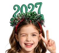 Christmas Light Up Headband, 2027 Light Up Cute Hair Accessories | Funny New Year Hair Accessories for Women Girls New Year Party Fancy Ball Celebration Stage Parade