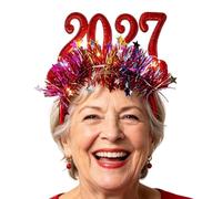 Christmas Light Up Headband, 2027 Light Up Cute Hair Accessories | Funny New Year Hair Accessories for Women Girls New Year Party Fancy Ball Celebration Stage Parade