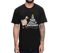 Christmas Lights On Untitled Goose Game Funny T Shirt Black S