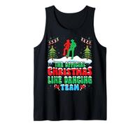Christmas Line Dancing Dance Team - Funny Line Dancer Xmas Camiseta sin Mangas