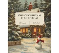 Christmas Lined Journal: Vintage-style Christmas notebook, perfect for journaling, writing, or holiday gift ideas for kids, teens, and adults