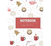 Christmas Magic Notebook - 100 Blank Pages: Festive Red & White Journal for Writing, Drawing, or Holiday Notes