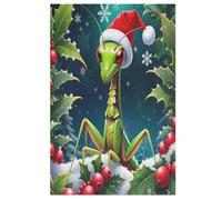 Christmas Mantis - Puzzle de 1000 piezas, rompecabezas de madera, desafiante juego de habilidad para toda la familia, niños adultos a partir de 12 años (78 x 53 cm)