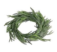 Christmas Mantle Garland, 1.8m/5.91ft Artificial Greenery Pine Wreath, Festive Christmas Winter Decorations for Mantle, Fireplace, Front Door, Tabletop, Porch, Patio, Entrance, Living Room, and Tree