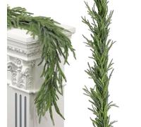 Christmas Mantle Garland, Artificial Green Pine Wreath, Sturdy and Reutilizable Design, Realistic Holiday Greenery for Fireplace Mantel, Front Door, Home Christmas Winter Decorations