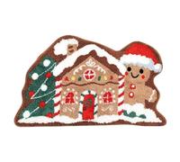 Christmas Mat - Christmas Door Mats | 60x40cm Gingerbread Doormats for Entrance Doors, Imitation Cashmere Material Gingerbread House Doormat, Home & Kitchen, Welcome Door Mat for Indoor Outdoor